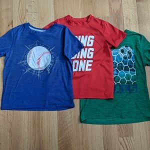Lot of 3 Graphic Performance Tees